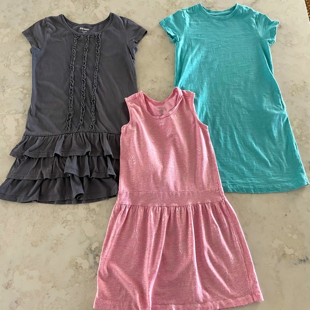 Bundle of size 6-7 jersey dresses